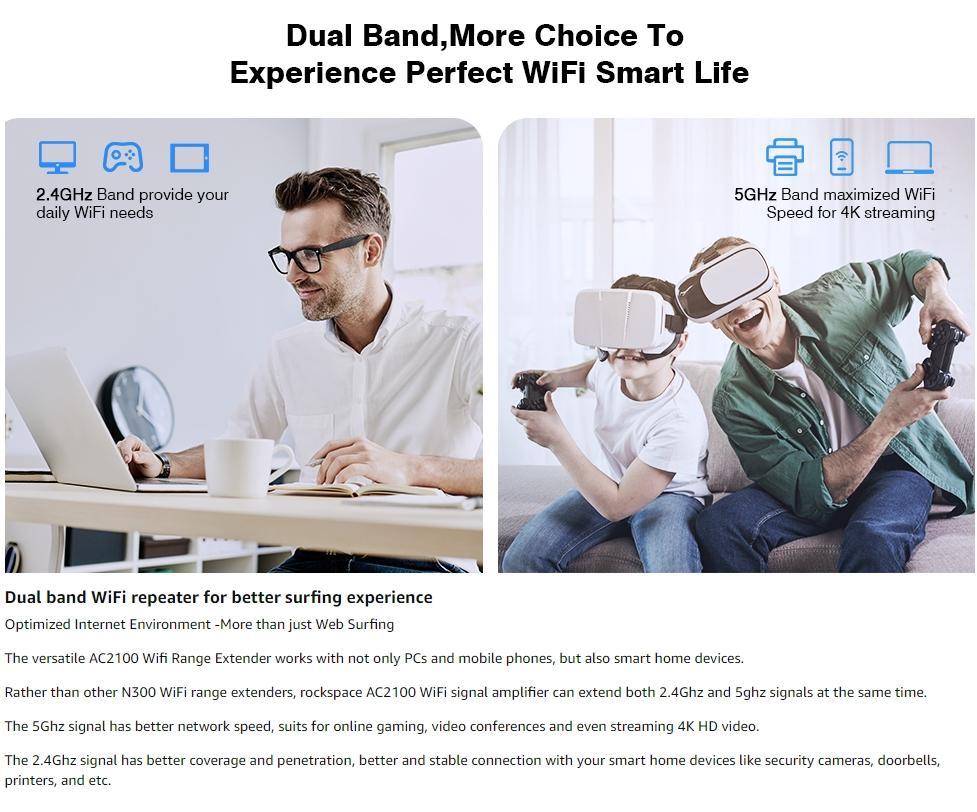 WiFi Extender Home WiFi Booster Dual-band Wireless Extension Supports Multiple Devices - Image 5