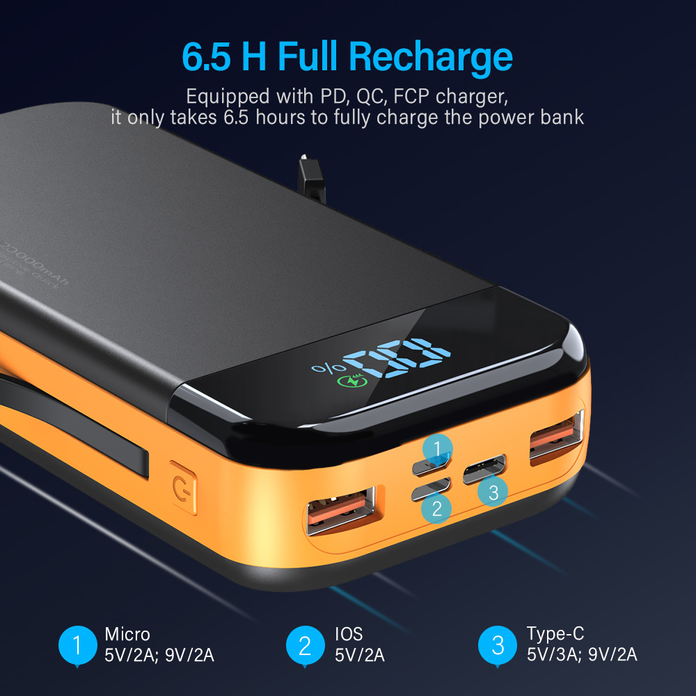 Comes With A 2-wire Digital Display Super Fast Charging Power Bank - Image 9
